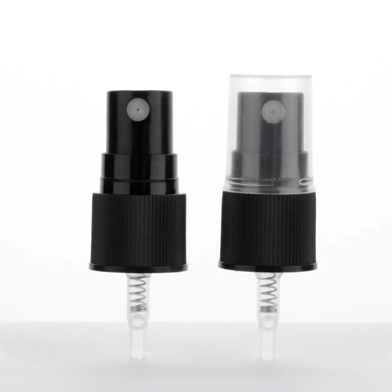 Black Smooth Plastic Facial Oil Fine Mist Sprayer 18/415 20/400 22/400 20/410 for Cosmetic Glass Bottle