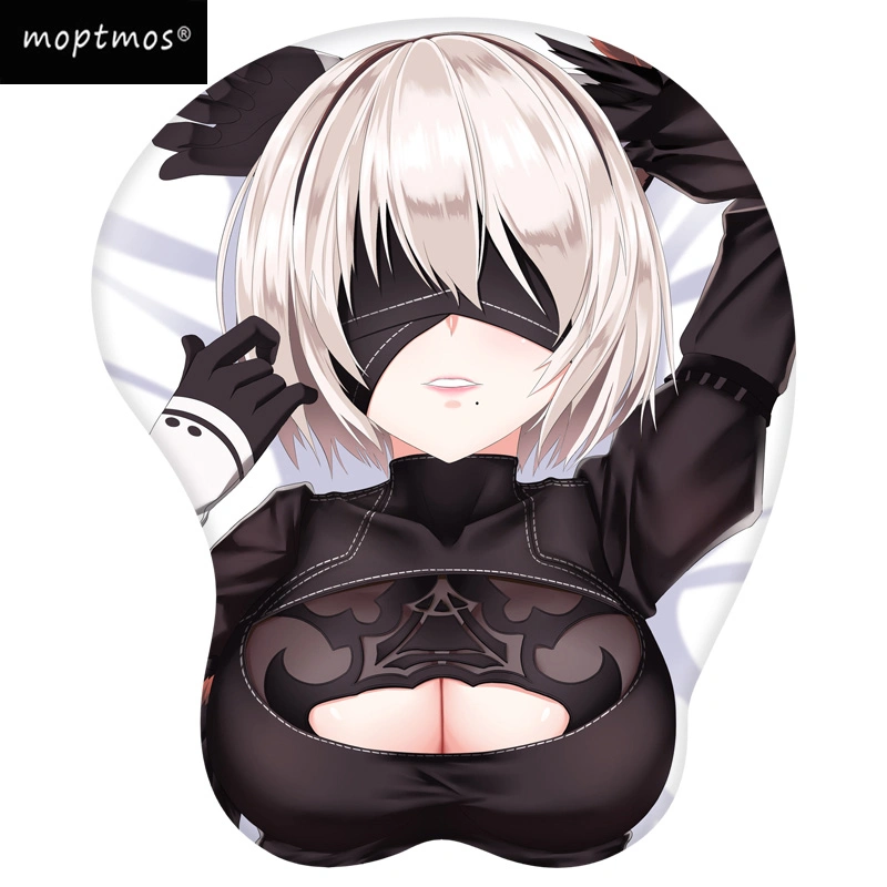 Custom Color Cartoon 3D Printed Pads Sexy Girl Breast Mouse Pad