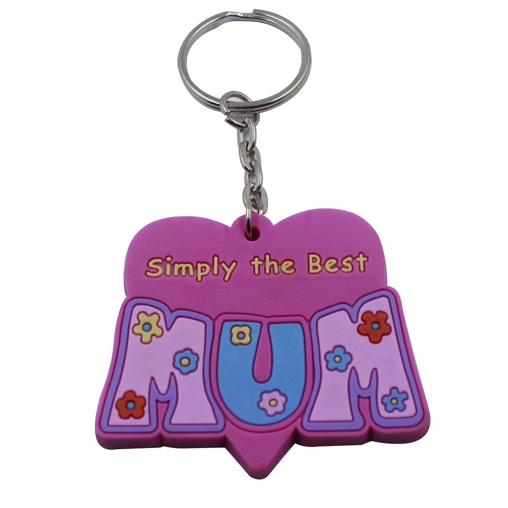 Promotional Activities Wholesale/Supplier Fashion Quality 3D Soft Animation PVC Leather Keychain