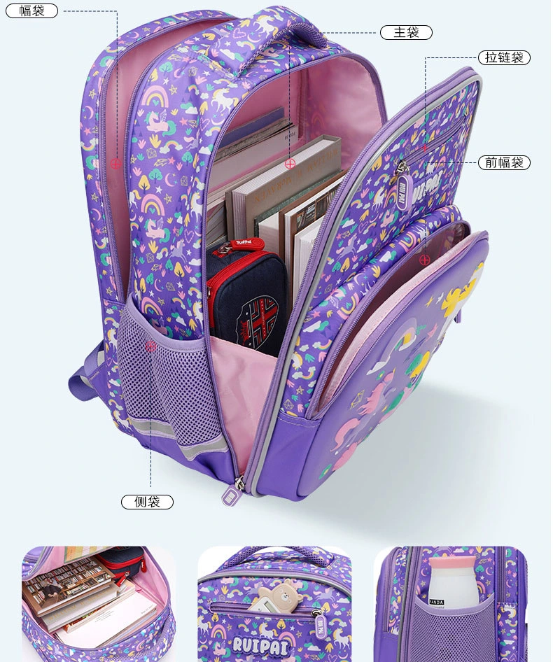 Fashion Children Students Kids Double Shoulder Cartoon Primary School Books Backpack Pack Schoolbag Bag (CY6849)