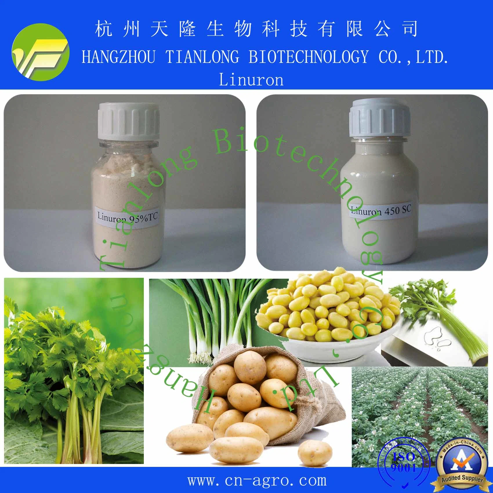 Linuron (95%TC,50%WP,450SC,500SC)-Herbicide