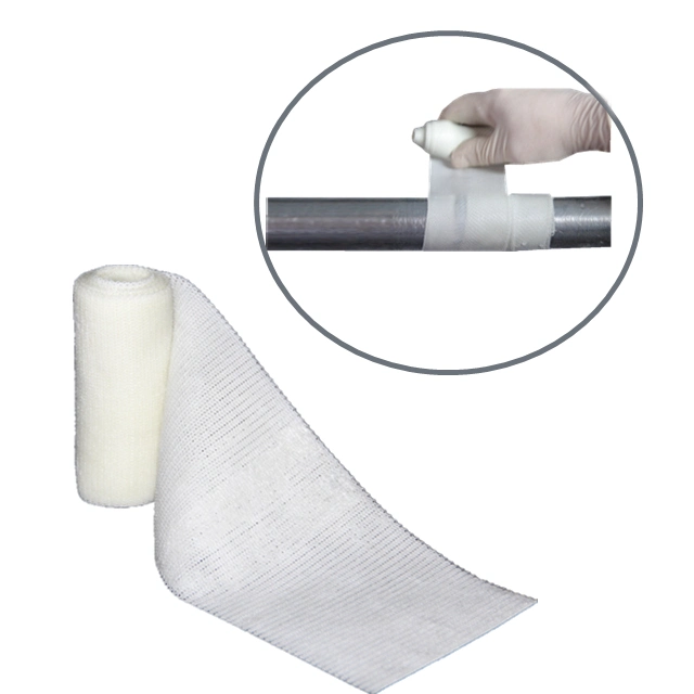 Protective Fibreglass Fabric Coated Composite Pipe Repair Material PU Resin Fiberglass Cast