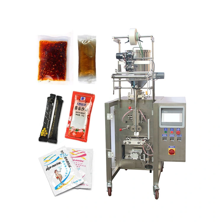 Nouveau sachet de miel automatique pour machine d'emballage de jus de liquide multifonction Machine d'emballage du sachet machine de remplissage d'huile liquide