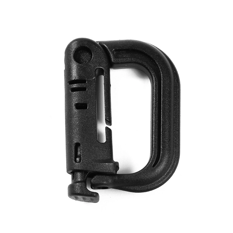 Factory Black Plastic Spring Hook Buckle Press Type Outdoor Climbing Rope Hook Pet Rope Handle Buckle Supply Wholesale/Supplier