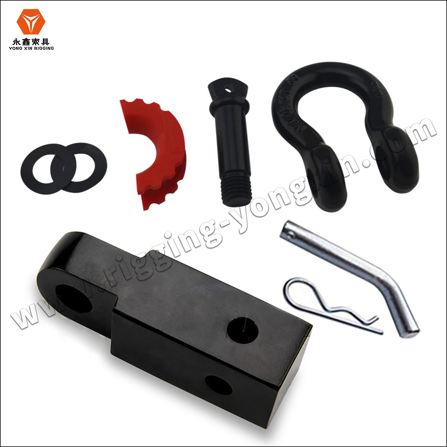 Yongxin off Road Hot Selling 3/4" D Ring Shackle Recovery Hitch Receiver with Lock Pin