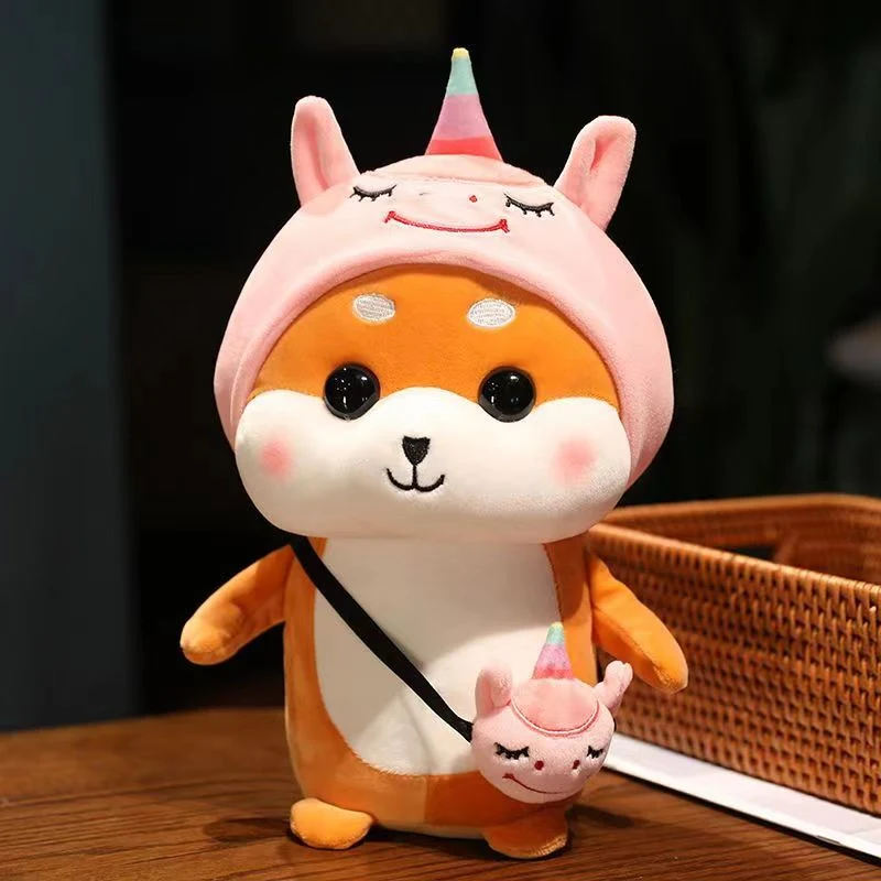 Cute Healing Shiba Inu Doll Sleeping Doll Doll Plush Toy Dog Dog Holding Ornaments