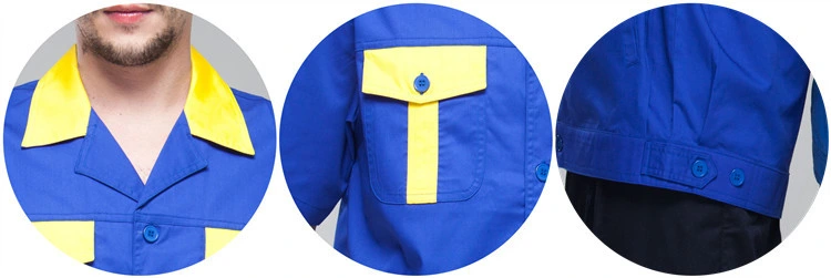 Ropa de trabajo de verano de alta calidad uniforme Mechanic de seguridad Camisetas de trabajo transpirables Para hombres y mujeres