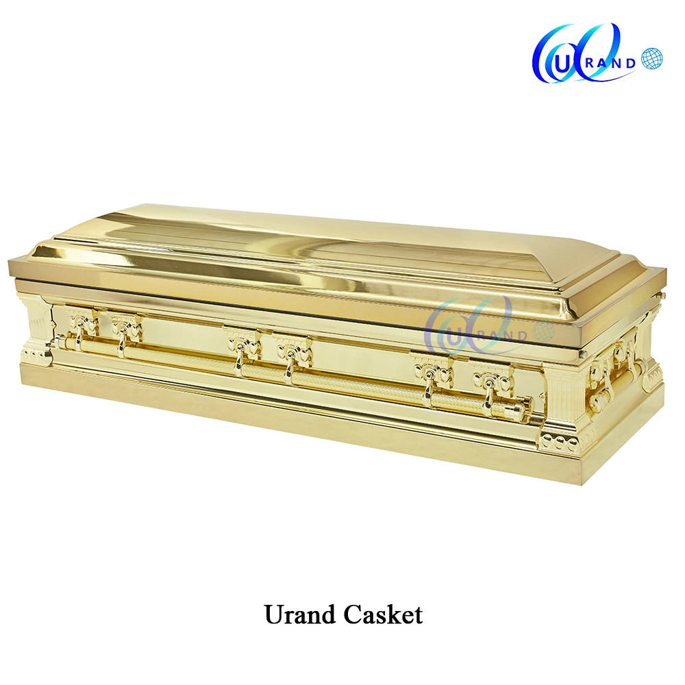 28'', Gasketed, Mirror Gold Mirror Metal Casket