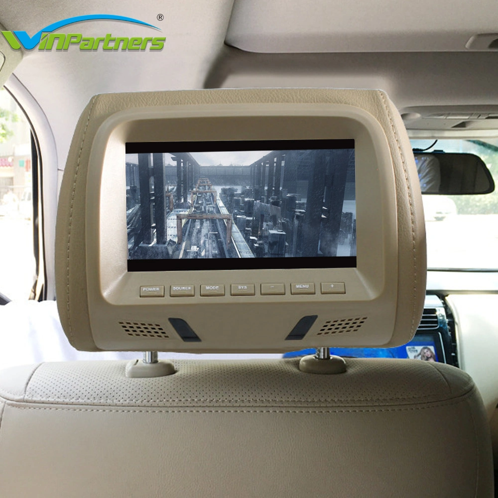 Moniteur d'appui tête de voiture Voiture Voiture TFT LCD l'écran, moniteur d'affichage d'appui tête