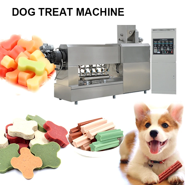 Les aliments pour animaux Making Machine Machines de transformation des aliments pour animaux de compagnie chien Traiter ligne de production de gomme à mâcher chien plante