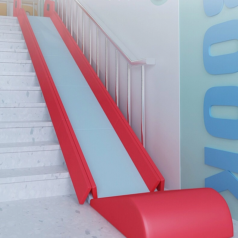 Foldable Adjustable Safety and Fun Indoor Stair Slide for Kids for Family and Commercial Use Made of PVC