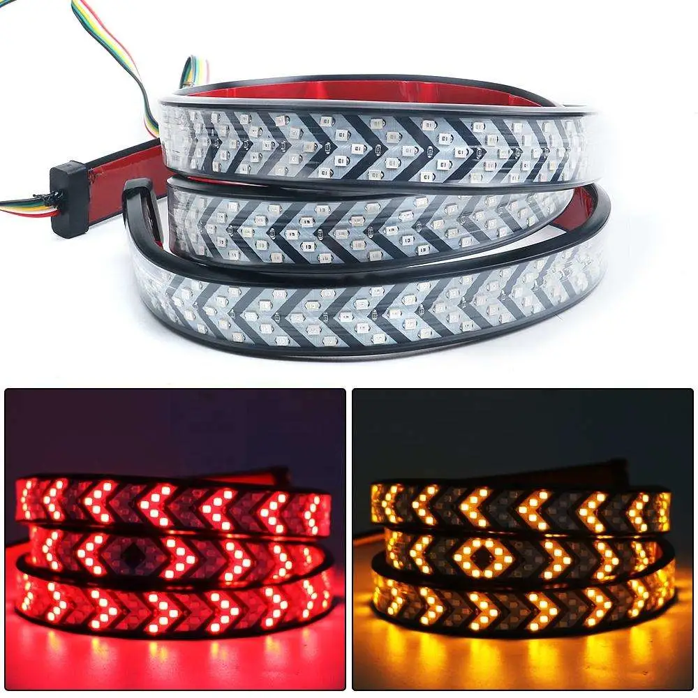 Car Truck LED Flexible Arrow Tailgate Light Strip Bar Reverse Turn Running Signal Warning Lamp Park Rear Tail for Pickup Van SUV