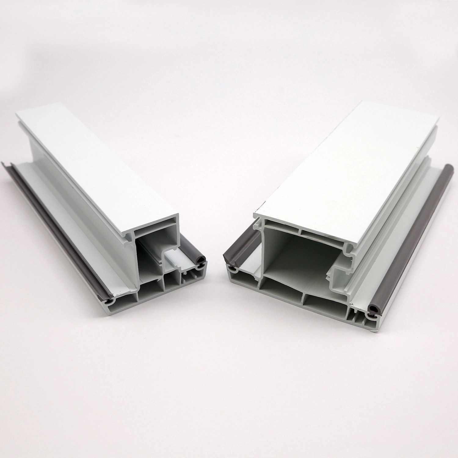 Rigid PVC Profiles UPVC Extrusion Profile Strips for Windows and Doors