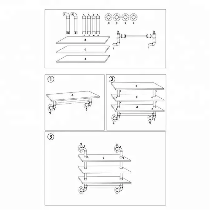 Tubo de pared rústica Industrial estante con toallero perchas para el cuarto de baño