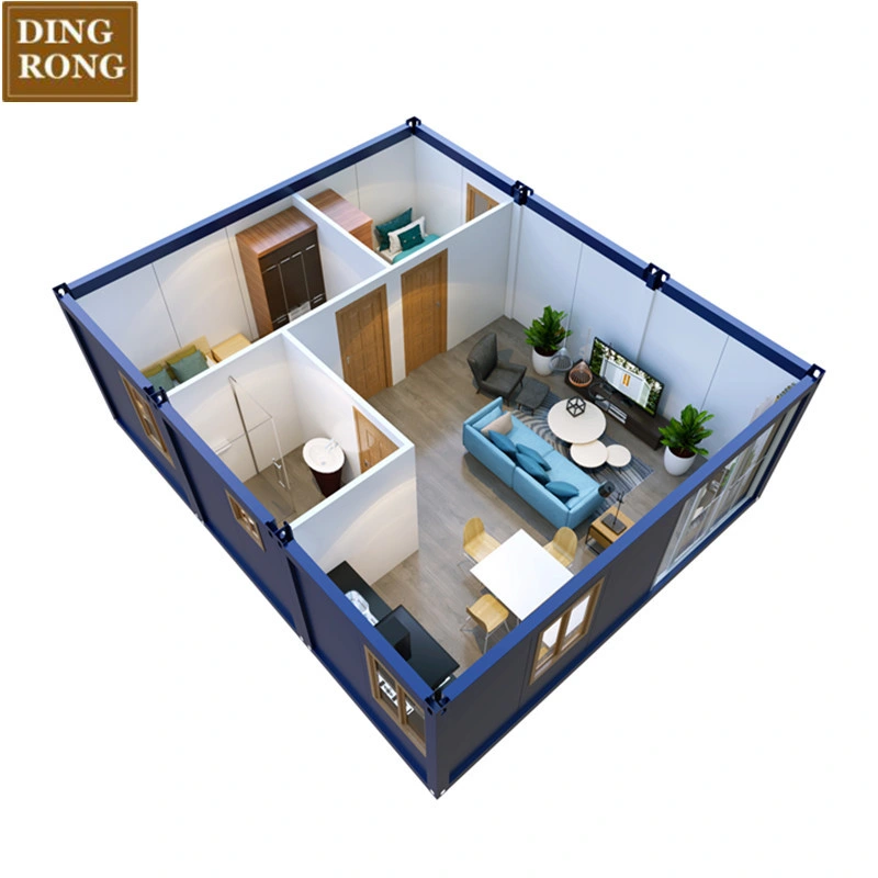 Luxury сегменте панельного домостроения 3 контейнер с одной спальней складная дома модульные