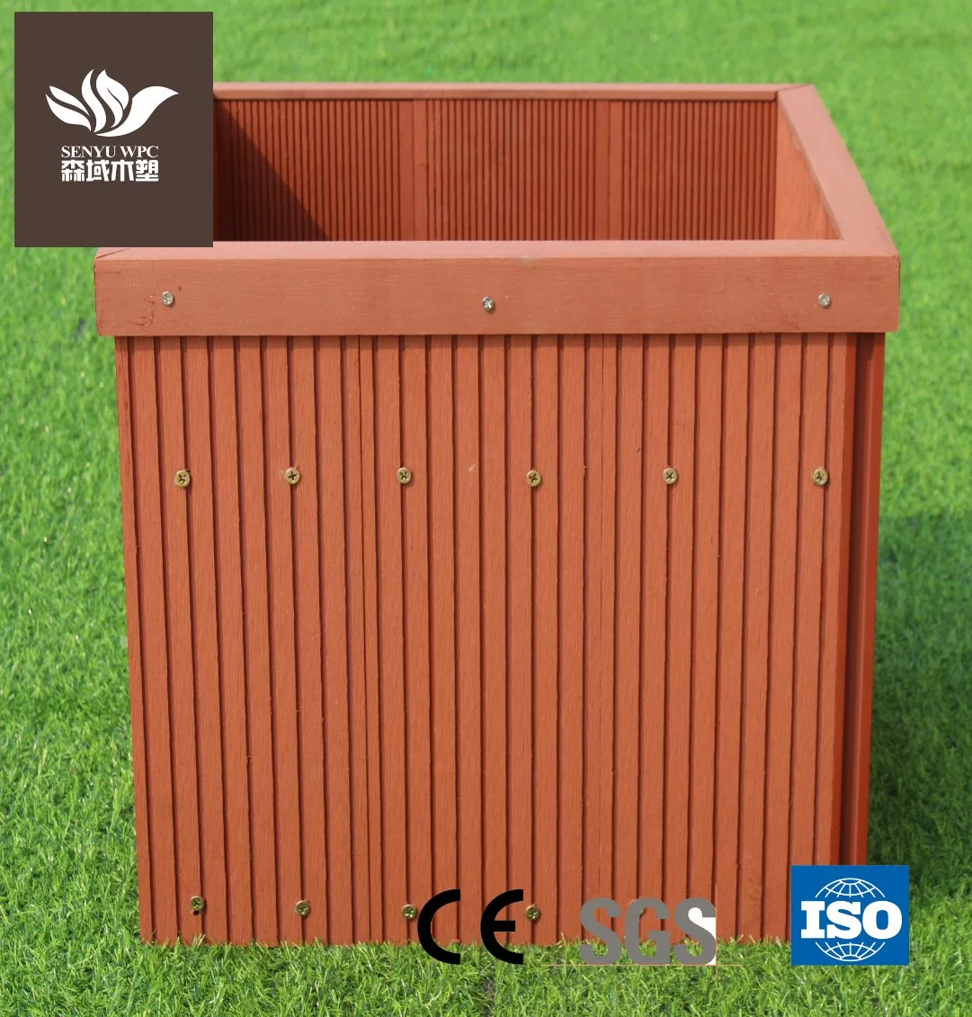 Factory Outdoor Rectangular Flower Pots Wood Plastic Composite Pot WPC Box