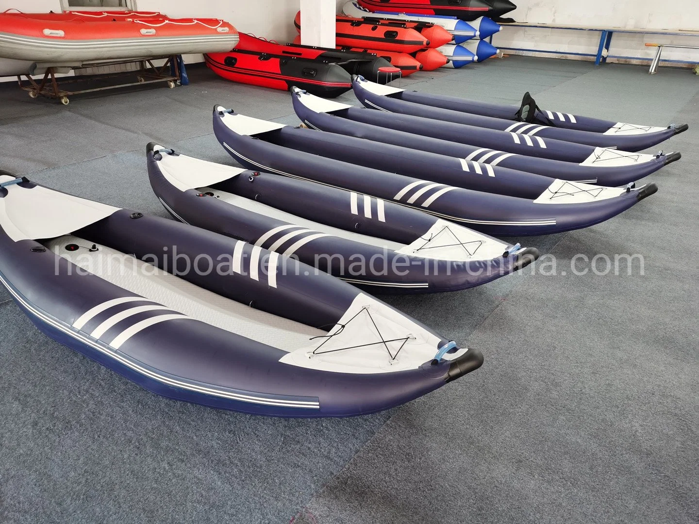 China proveedor profesional de Rafting Barco 12.5ft simple/doble de 3,8 metros persona 0.9/1.2mm PVC canoa kayak inflable con asiento de tela cubierta de aire para la venta