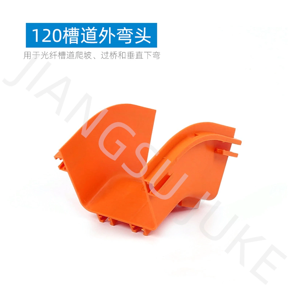 120*100 Fiber Runner Orange Optic Cable Channel