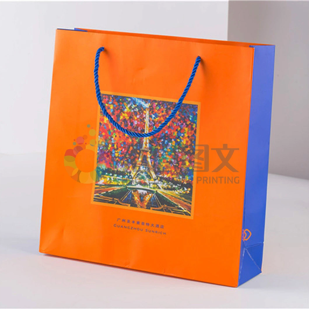 OEM Factory Wholesale/Supplier Customized Office Supply Paper Bag with Rope