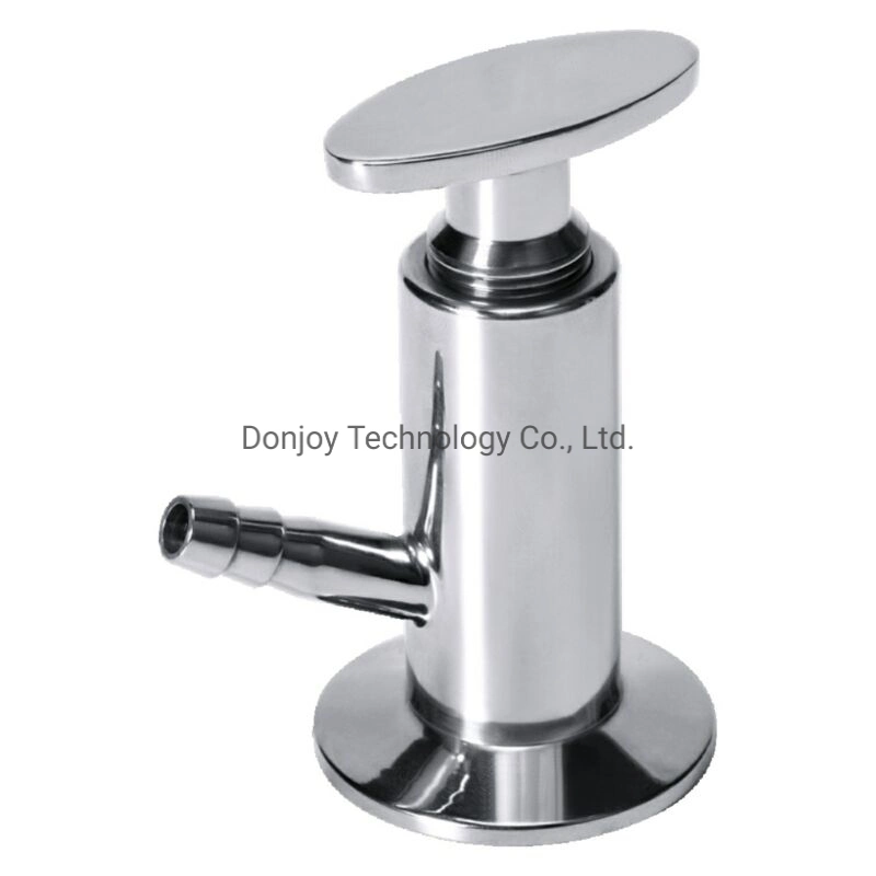 ISO90001 Donjoy Hygienic Stainless Steel Sampling Valve with Handle Output