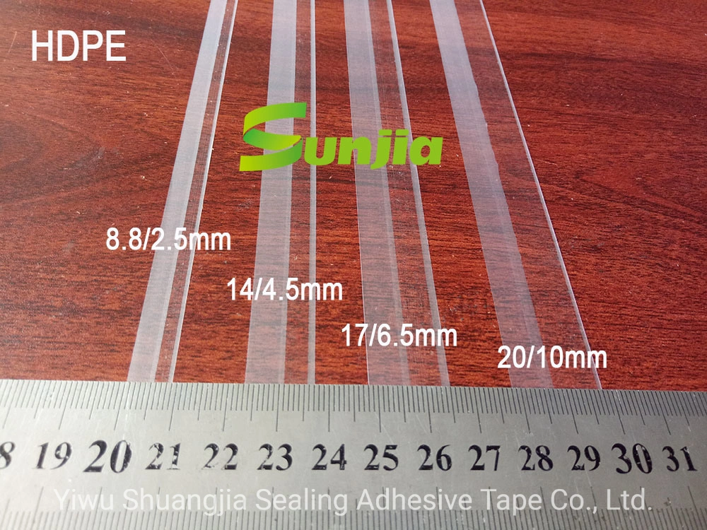 5000m Bobbin HDPE Resealable Bag Sealing Tape, PE Sealing Tape, OPP Bag Sealing Tape, Transparent Release Liner, Double Sided Adhesive Tape, Bag Sealing Strip