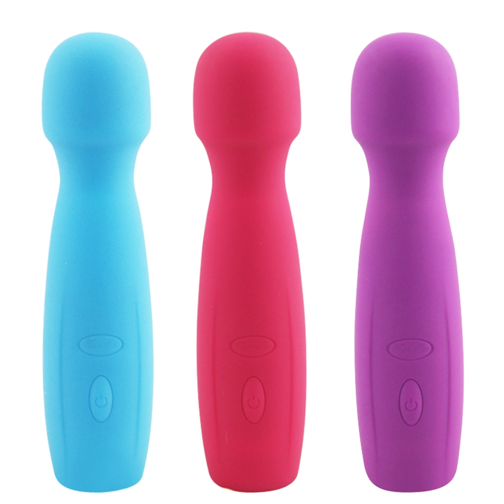 Diseño único Venta caliente G-Spot Dildo USB recargable Impermeable Mini Varita Corporal