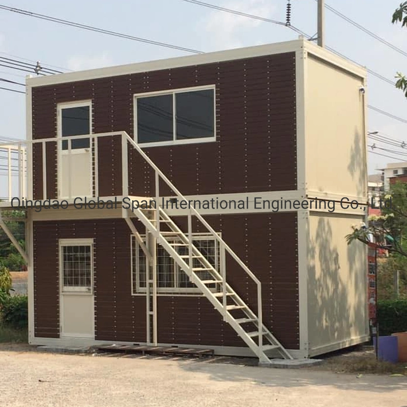 Châssis en acier de qualité usine Hight préfabriqué préfabriqués réservoir mobile Chambre mur de verre pour le Bureau de l'hôtel