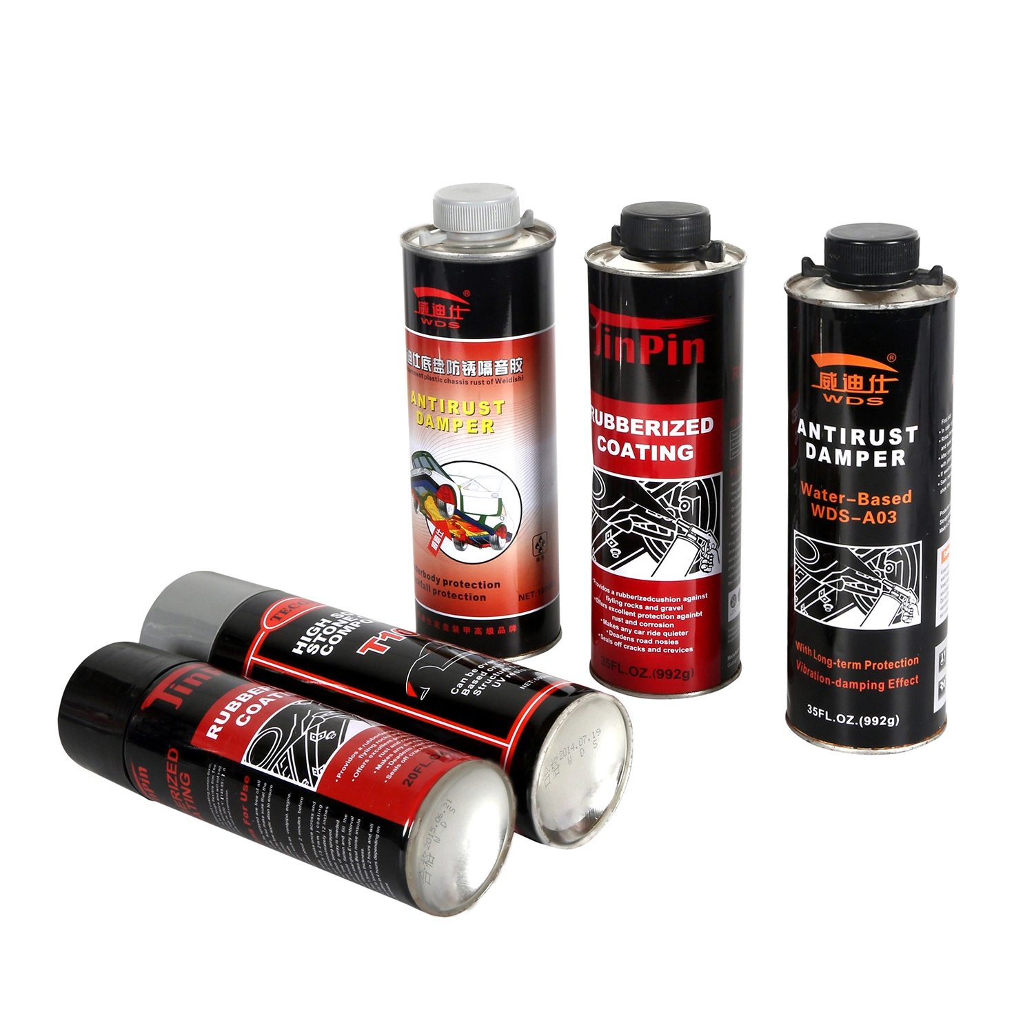 1L Rubberized Undercoating Spray Paint for Auto Car Chassis with Rust Proof and Water Proof