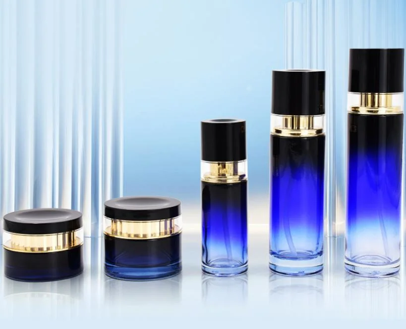 Custom Skin Care Packaging Bottle Set for Cosmetics