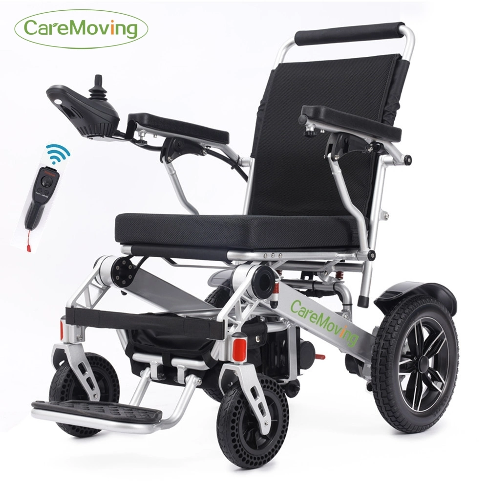 Caremoving Cm0030 Senior Handicapped Travel Lightweight Foldable Electric Wheelchair with Remote Control