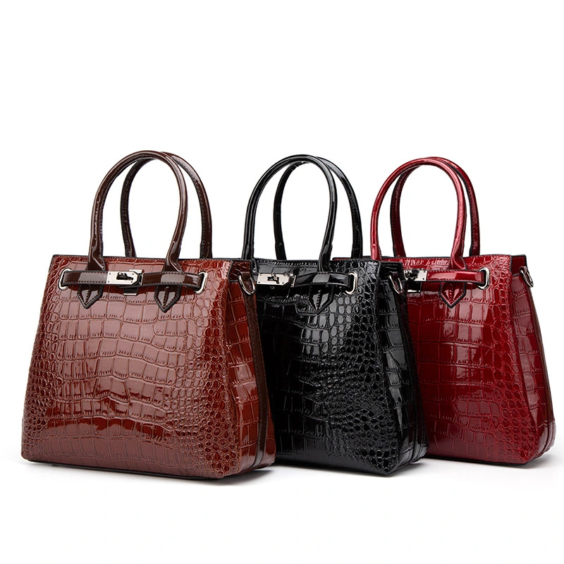 Sell by Wholesale/Supplier PU Leather Bag Set Genuine Cow Genuine Leather Tote Bag for Women 2023