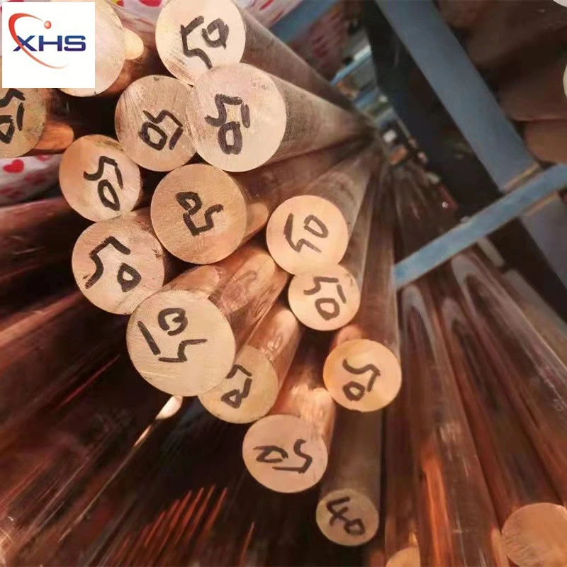 Wholesale/Supplier JIS Square Flat Hexagonal Wire Rod Pure Copper Bar Brass Bar 8mm 10mm C1020 C1100 C1221 C2600 Round Copper Bar