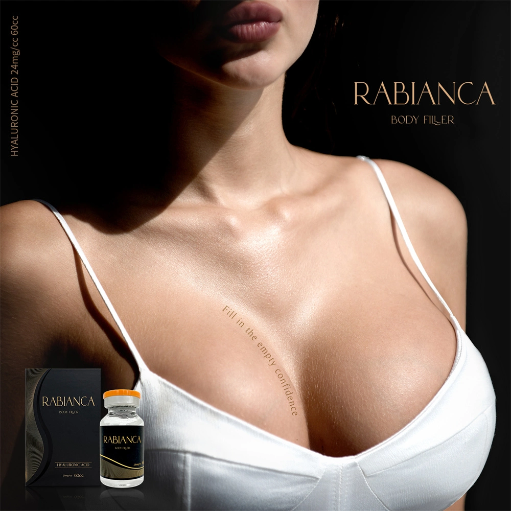 Rabaanca 60cc Fesse augmentation 60ml remplissage de corps soutireuse 60cc Mastic corps acide hyaluronique pour l'élargissement du sein Prix d'injection