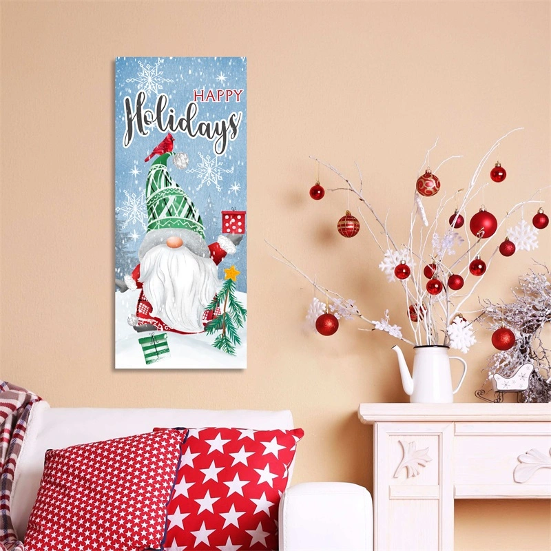 3 Piece LED Lighted Joy Christmas Gnomes Canvas Wall Art Pint for Home Decor