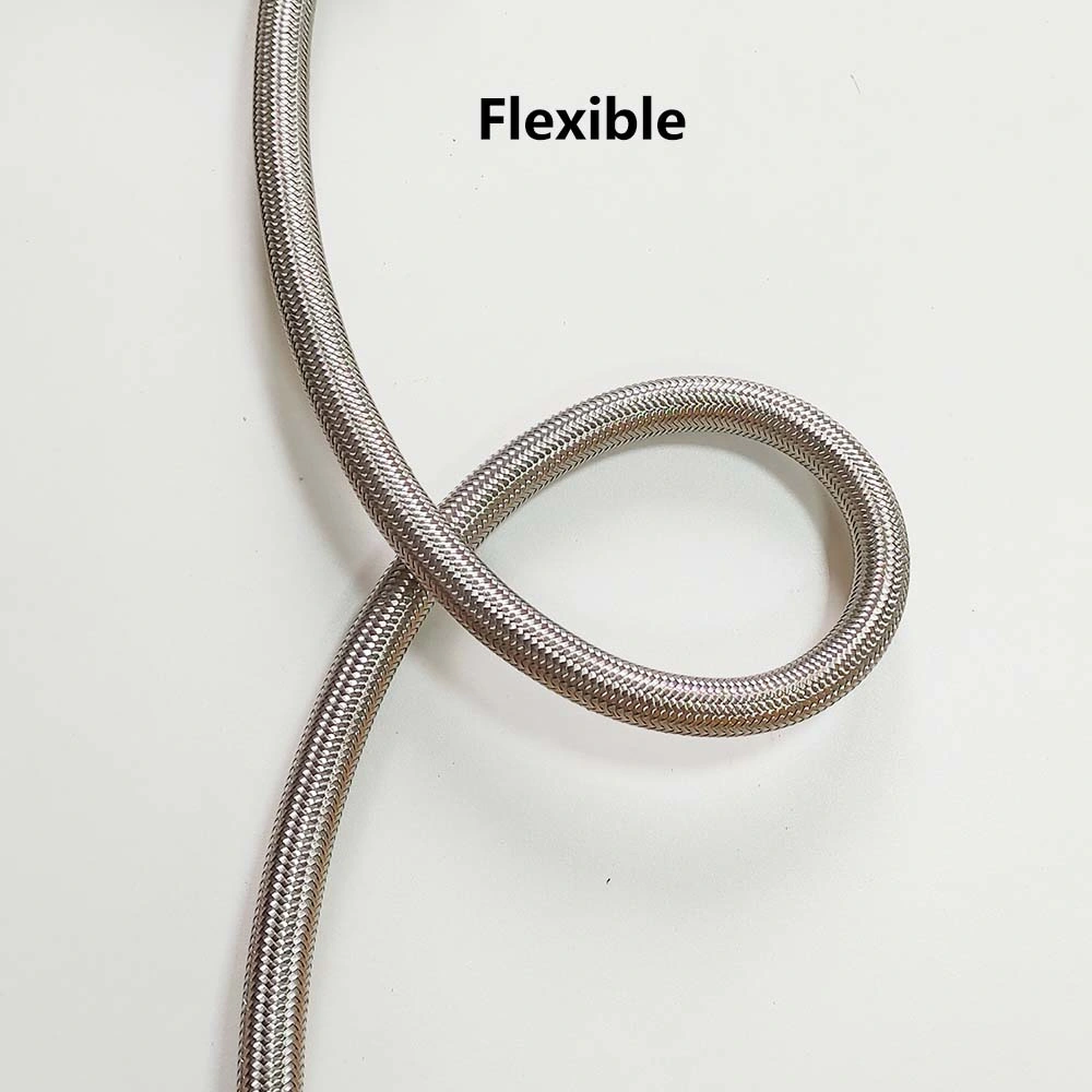 Stainless Steel Braided Cover PFA Hose Chemical Resistance High Pressure Hose