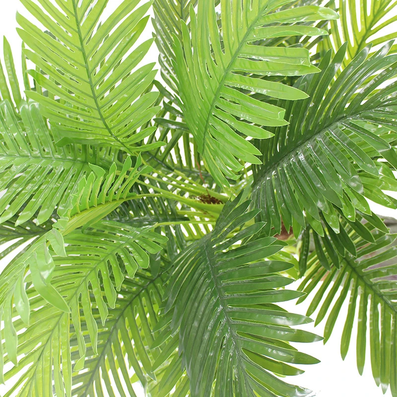 Árbol de hojas de palmera artificial Palm Frond falso plantas planta tropical
