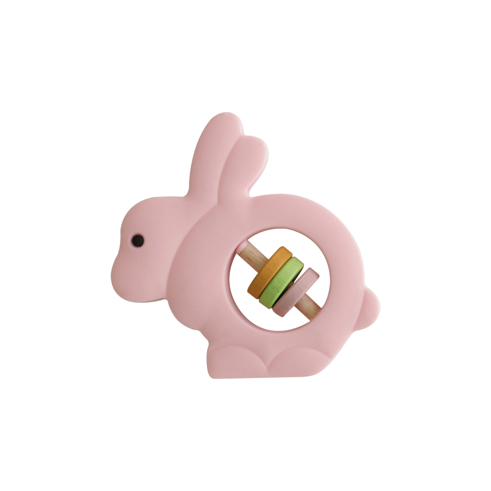 100% Silicone BPA Free Rabbit Baby Teether Toy