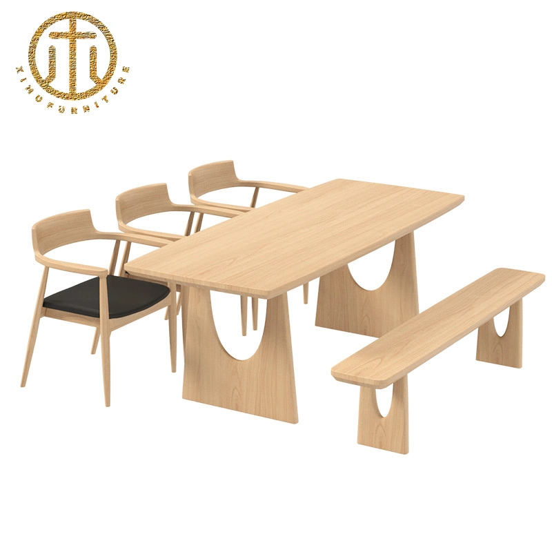 Japanese Light Luxury Creative Design Log Dining Table