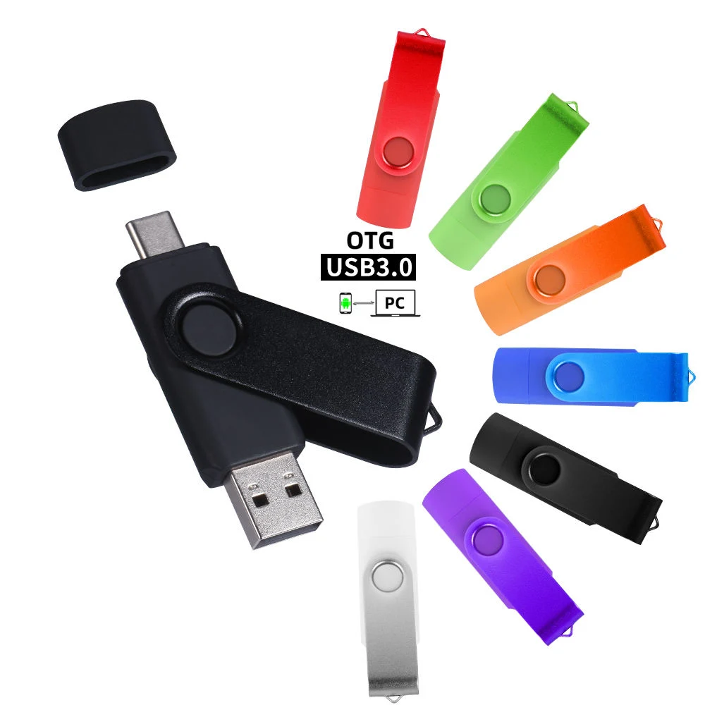 OTG USB Key Flash Drive 32GB 64GB 128GB Flash Memory 16 GB for Smartphones 2 in 1 Cle USB 3.0 2.0 Pendrive