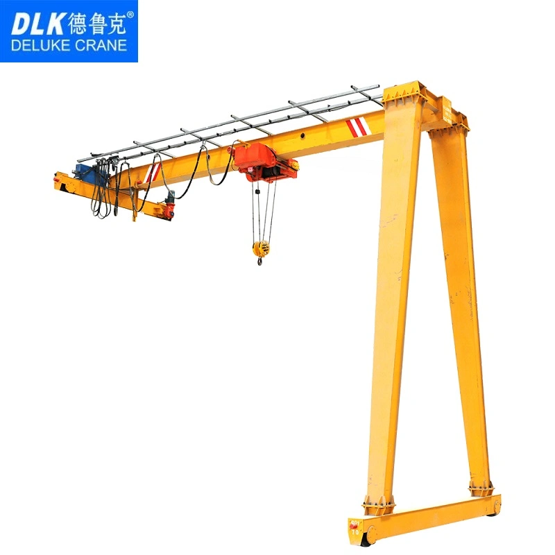 High Quality Bmh Model Single Girder Semi Gantry Crane with Electric 16 Ton Light Weight