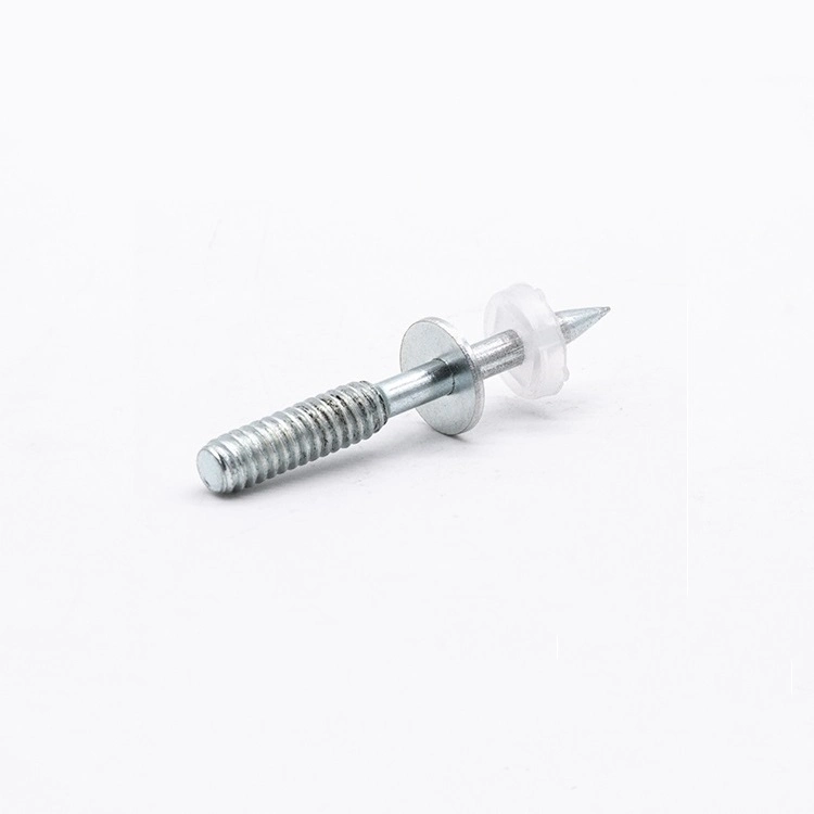 M6 Thread Pin with Metal Washer Shoot Nails for 396 PT-450V Ns301 Ns301t 307 Shooting Nail Guns Electro Galvanized Nails Fasteners