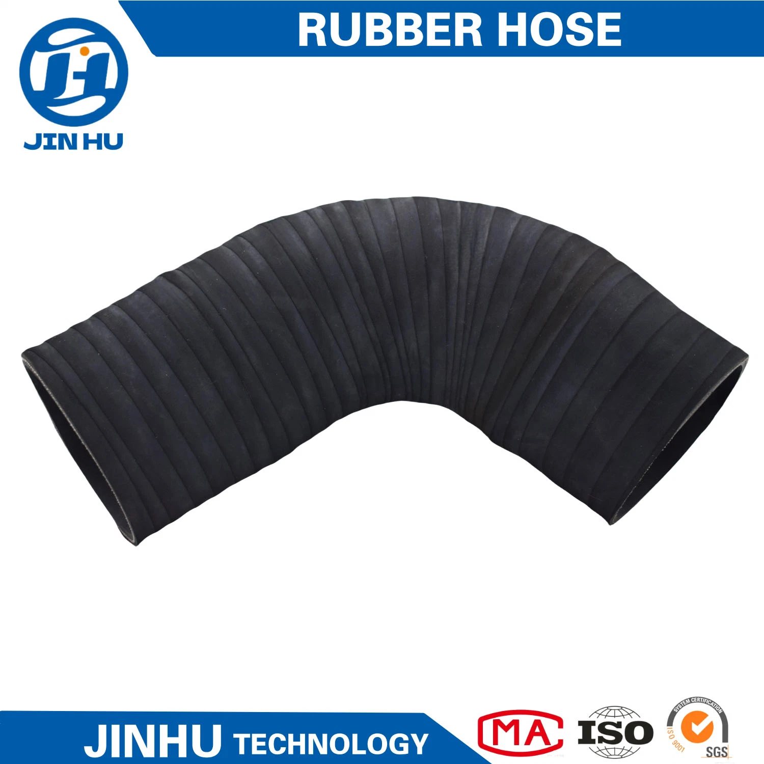 Jinhu EPDM flexible en caoutchouc tressé radiateur hydraulique chauffe-eau Tuyau/tuyau industriel en caoutchouc