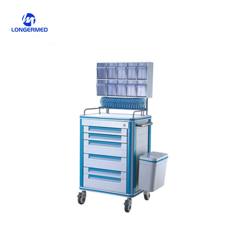 Emergency Mobile Transfer Hospital Anesthesia Trolley