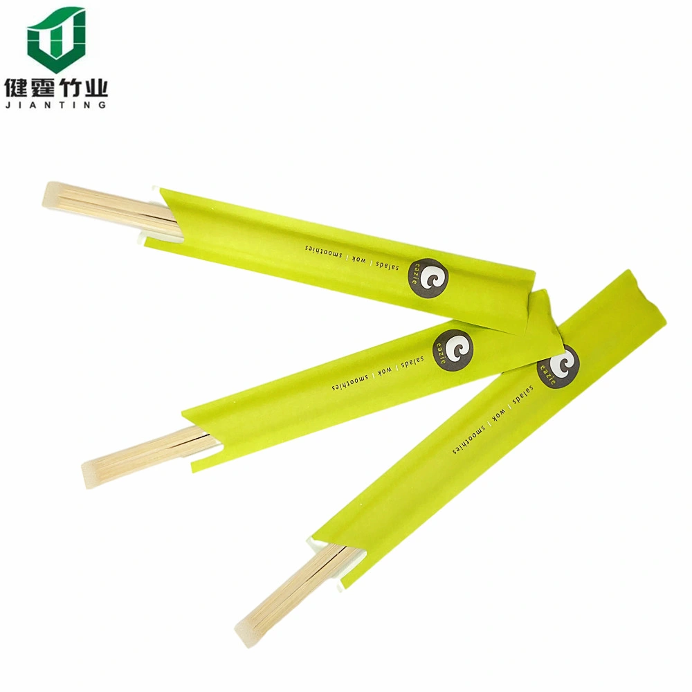 2021 Hot Sale Kitchen Chopsticks Disposable Round Bamboo Chopsticks with Custom Printed Logo Packaging