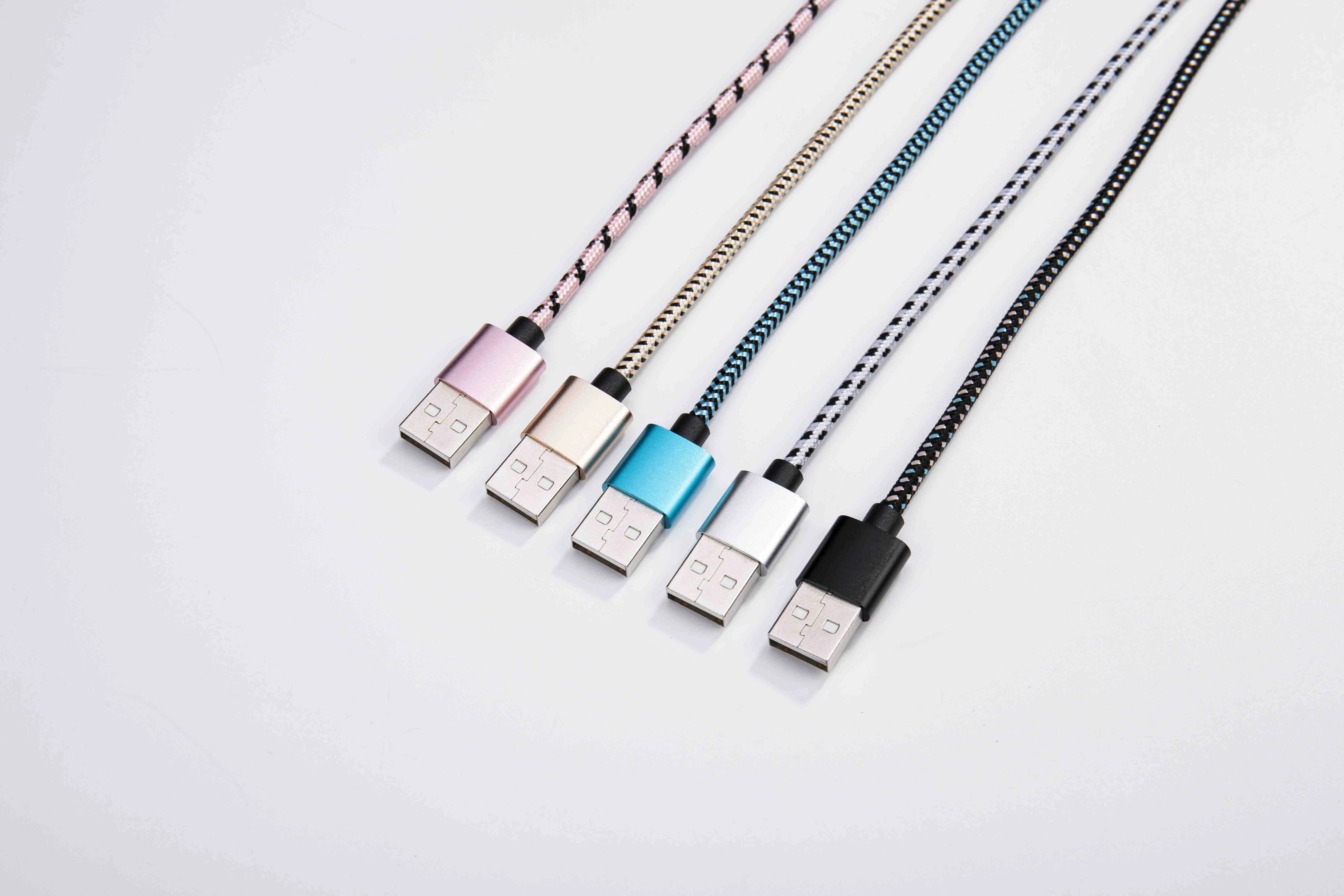 OEM Type C Fast Charger Cable Flat Phone Micro USB Data Cable Fast Charging Tipo C Cable