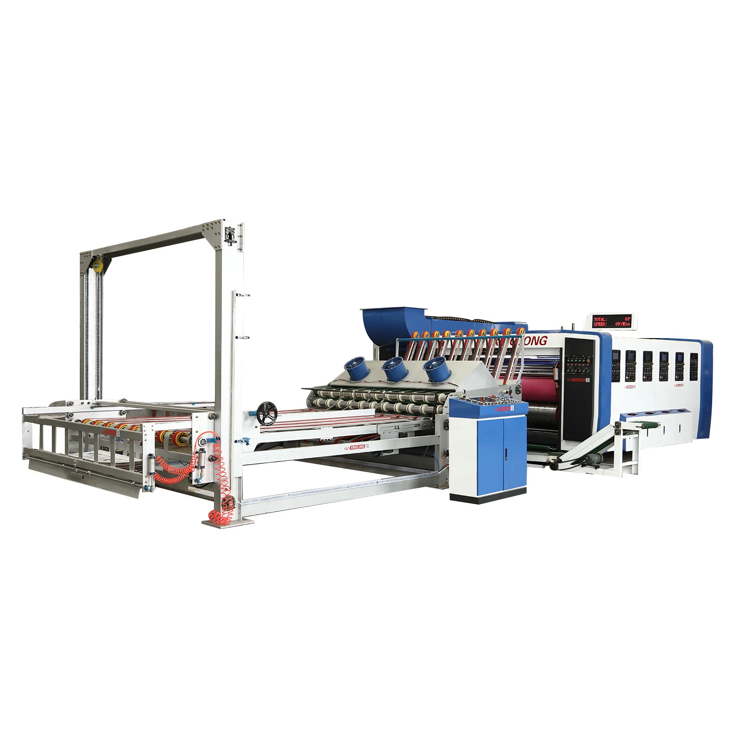 Kartondruckmaschine CE HD Vakuum Transfer Flexo Slotting sterben Schneidemaschine Für Trockner