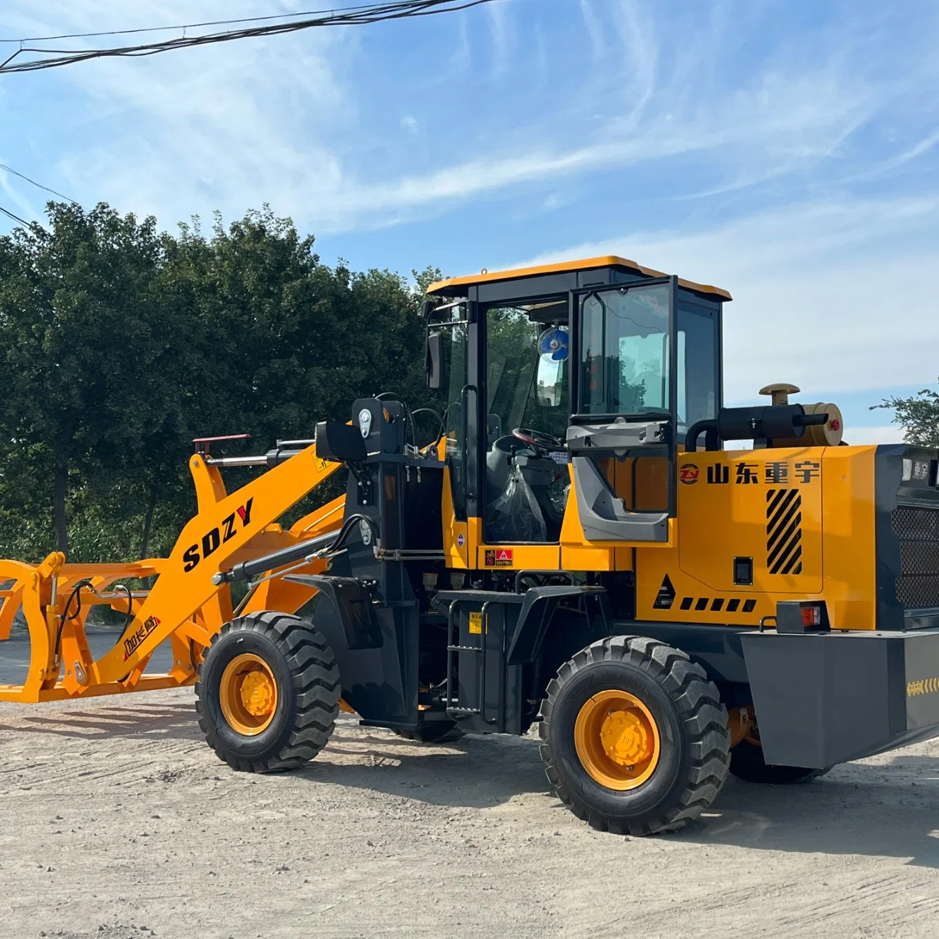 Mini cargador de ruedas ISO 5ton 5000kg con Cucharón opcional de sujeción