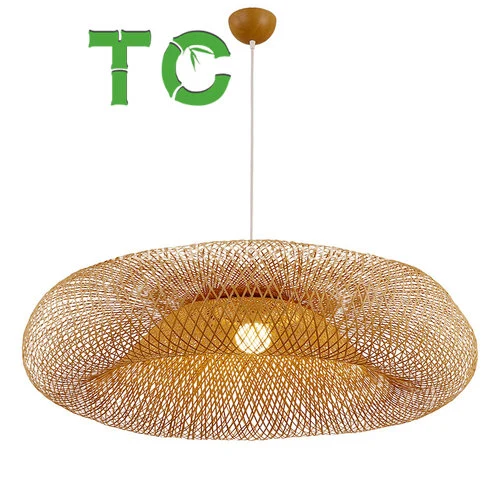 Оптовая торговля бамбук бамбук подвесной светильник из ротанговой пальмы подвесной светильник