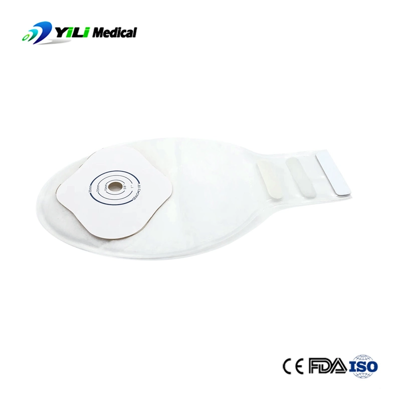 Medical Disposable One-Piece Colostomy Bag Ostomy Care with Adhesive Flange