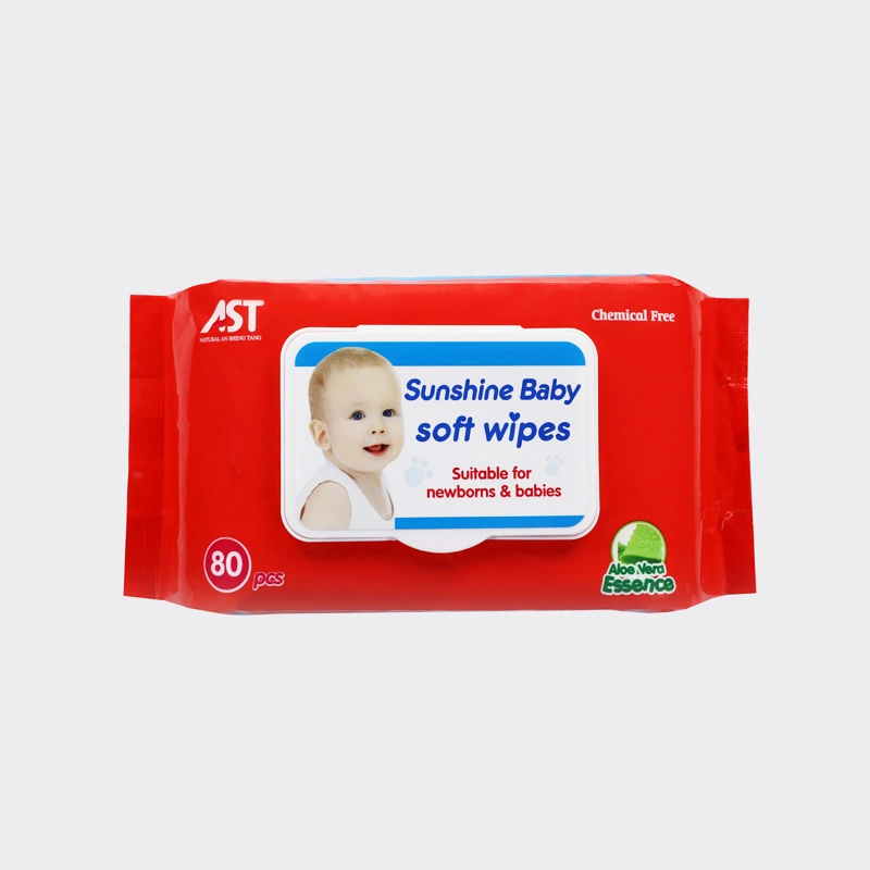 Professional Factory Made Cheap Organic Baby Wipe with Plastic Lid